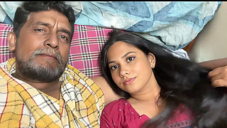 Busty babe helps her Horny Step Grandpa and playing with Huge Fat Cock