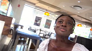 Cute Ebony Girlfriend Pussy Pounded