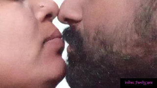Indian Stepmom kissing and fucking