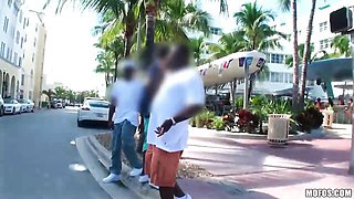 Fake-boobed doll Evi Fox is enjoying jumping on a large penis