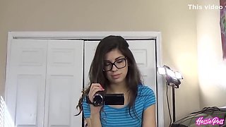 Nerdy Teen 18+ With Glasses Throat-fucked For Facial - Nerdy Glasses, Brian Omally And Ava Taylor