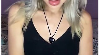 Blonde lights up with a filter, exuding sensuality