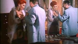 Hot hairy babes ass fucked in orgy