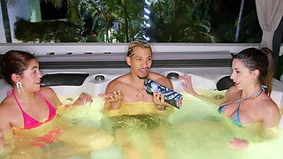 My Mate Shares Her Beau With Me And We Ravage Rock-hard In The Jacuzzi