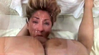 Trent Soluri - Blondie Gives An Extreme Deepthroat Blowjob To A Big Cock