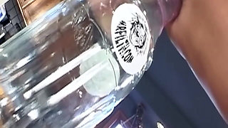 Mature MILF Stretched Wide by Massive Bottle Insertion