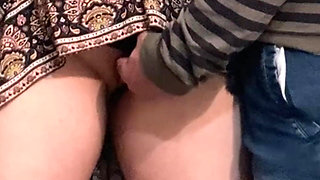 Old Stepdad Fingering Her Pussy