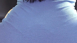 Bubble Butt Brunette Fucked in Car - Riding Big Dick Cream in Pussy