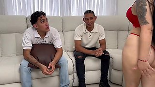 Naughty girl caught cheating and got fucked by him as well