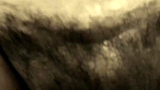 Bush Penetration Close-Up - Hairy Amateur Mature Girl POV