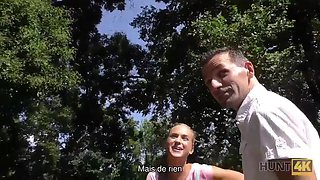 HUNT4K. She almost lost her wallet but found crazy sex: Blowjob, Doggy  Cowgirl Porn