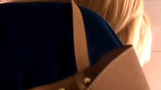 No Panties No Bra All Natural Big Tits Hot Blonde Art Teacher Sees Her Male Model Is Masturbating While Posing and She Joins