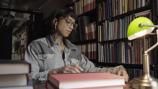 Big Ass Big Tits Slut Lets Stranger Creampie in the Library Ravyn Alexa Peter Hooke