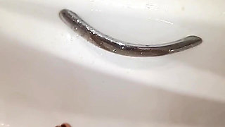 So desperate in the morning! I got my panties and feet wet