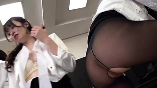 Group sex hardcore double blowjob swallowing cum