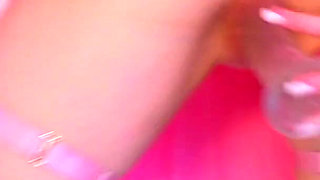 Your Housewife Plays with a Dildo on the Bed