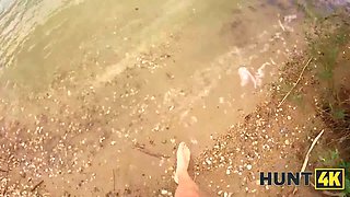 Hunt4k. she cheated on her boyfriend for cash at a public beach