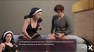 Lust Epidemic: nun jerks off and gets cum #17