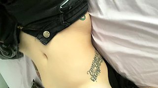 Slutty amateur flashing her big boobs in the backseat