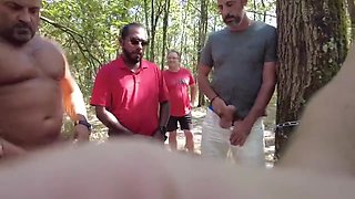 French Gangbang Forest Sex