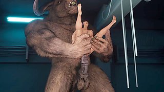 Fur covered, furry minotaur, yiff