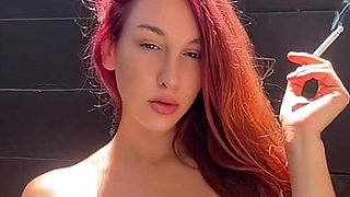 Artemisia Love Big Tits Outdoor Smoking Fetish Session