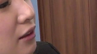 Dirty boss fucks his Japanese secretary tight pussy and mouth