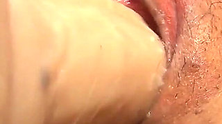 Drenched Pussy From Dildo Masturbation