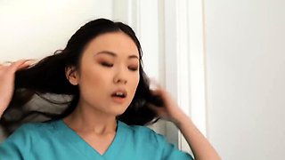 Asian Japanese Threesome Creampie and Cumshot
