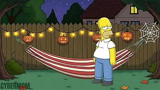 GREATEST Compilation Of Pornography Cartoons About Halloween 2025 by CYBERMOM. The Simpsons Parody. Horror Parody. Hotwife Wifey