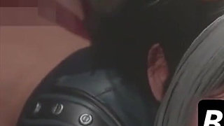 Intense Deepthroat Blowjob - Hot Slut in Doggy Style Gags on Massive Black Cock