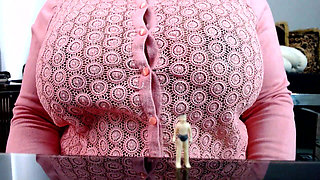 Macro Man Giant Breast Comparison - Ebony Giantess Mael