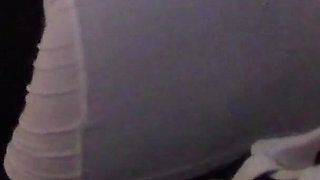 MILF with a Gorgeous Ass Gives a Blowjob and Swallows Cum