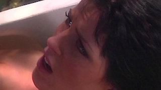 Squirting Pussy Fountain Drenches Outdoor Bench Hard