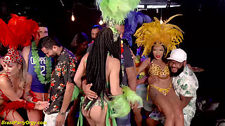 Brazilian samba DP fuck party orgy