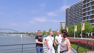 Ally Horny Takes Airtight Anal Gangbang