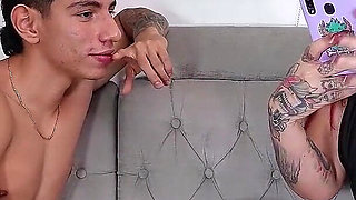 Horny Stepmom Fucks with Dick Hijatro to Take Away Her Desire to Fuck, She Swallows All My Milk