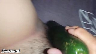 Desi Village Step Brother Drinks My Boobs and I Use Cucumber - Indian Bhabhi Homemade Sex