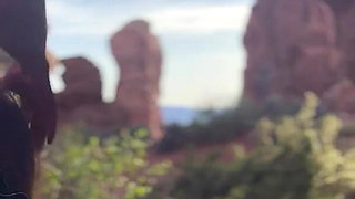 POV Cum All Over Big Boobs Fucked a Stranger in Nature Scenic Hike