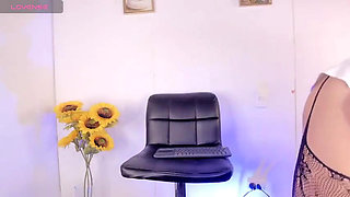 Cute Femboy Ken Masturbates and Bounces Fat Ass on Hard Cock Alone at Home