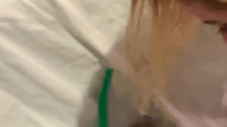 Stepson fucks the maid and cums on her cookies