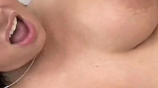 Big dick black guy drills the mouth and the pussy on this big tit white slut