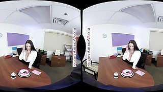 Angela White and Chad White's virtual reality sex by Naughty America