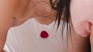 Petite Teen Carly Kiss Fucking Big White Cock