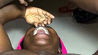 4!! Perverted African Sluts Femdom Piss and Spit Fun