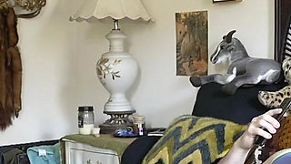 Gentle Femdom Pegging in Chastity and HJ Release - Rina Kitty