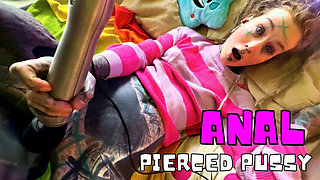 Anuskatzz Gets Her New Piercings Fucked in Both Holes - Anal, BJ, POV