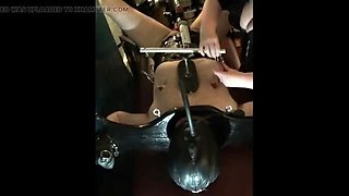 Lady Diva Cane's Dungeon Slave: Machine Fucked and Milked in Bondage Stock - Unscripted CBT & Sounding