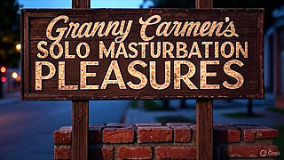 Granny Carmen's Lady in Red Naughty Solo Pleasures