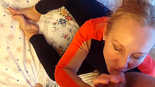 Sexy Blonde Mature Wife Enjoys Oral